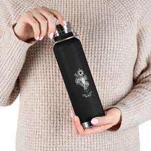 Load image into Gallery viewer, 22oz Vacuum Insulated Bottle Rose and Tulip Bee Design Mug Printify Black 22oz