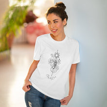 Load image into Gallery viewer, Bee, Tulips and Rose Organic T-shirt - Unisex T-Shirt Printify