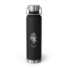 Load image into Gallery viewer, 22oz Vacuum Insulated Bottle Rose and Tulip Bee Design Mug Printify